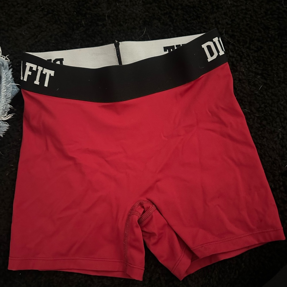 Women's Red Athletic Shorts